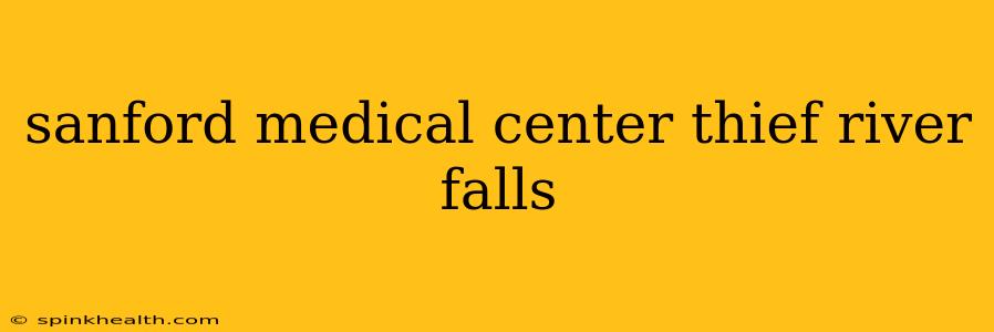 sanford medical center thief river falls