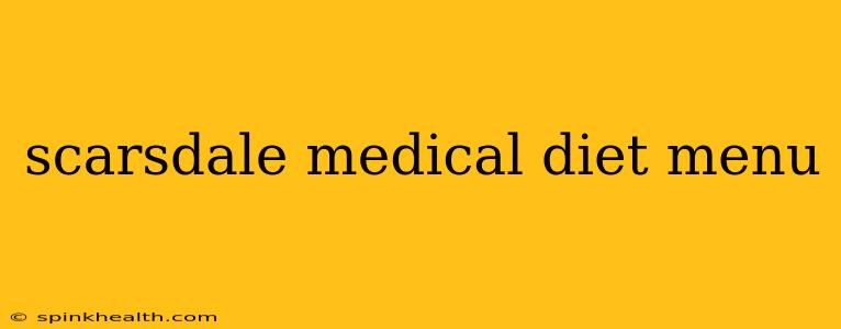 scarsdale medical diet menu