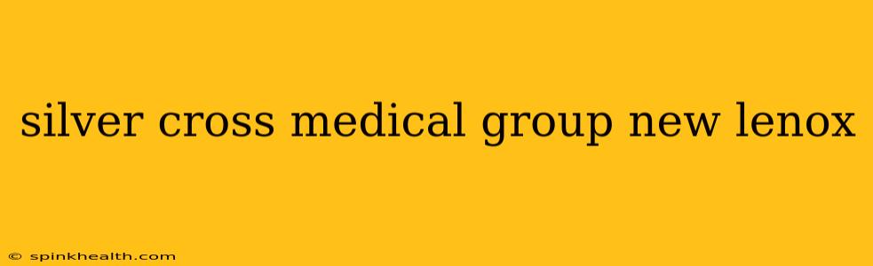 silver cross medical group new lenox
