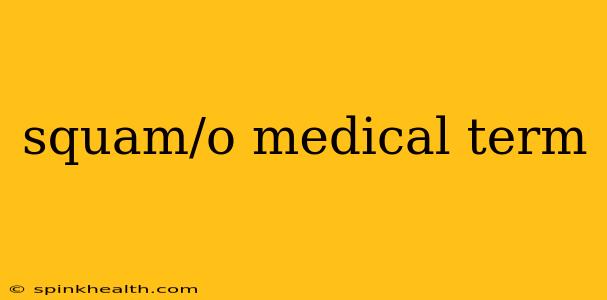 squam/o medical term