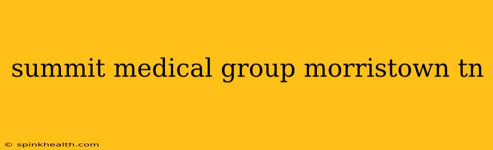 summit medical group morristown tn