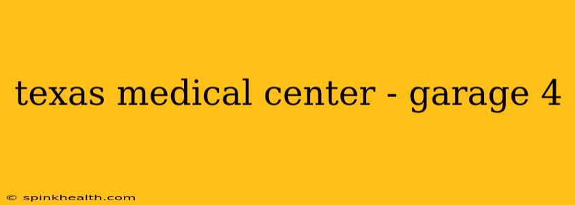 texas medical center - garage 4
