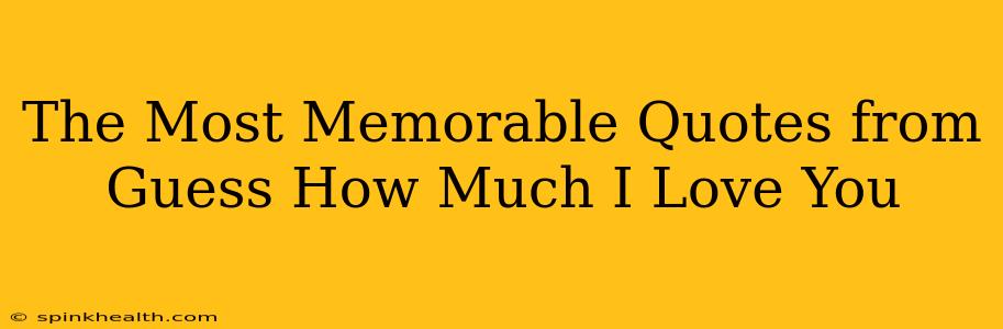 The Most Memorable Quotes from Guess How Much I Love You
