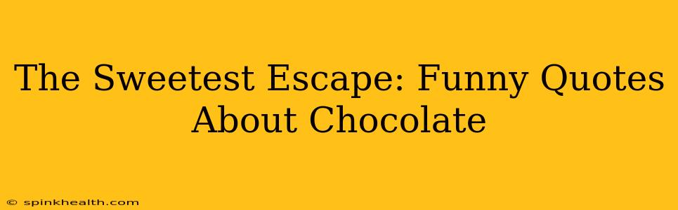 The Sweetest Escape: Funny Quotes About Chocolate