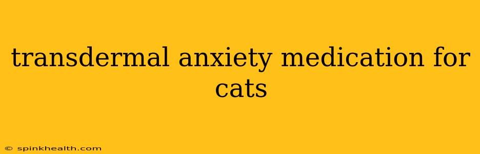 transdermal anxiety medication for cats
