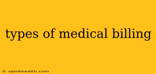 types of medical billing