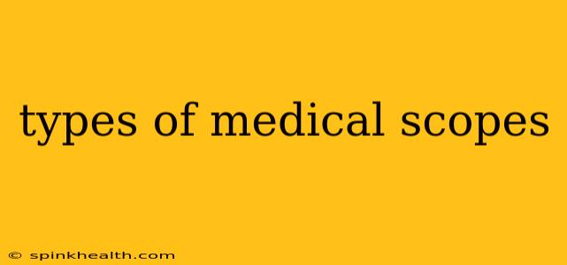 types of medical scopes