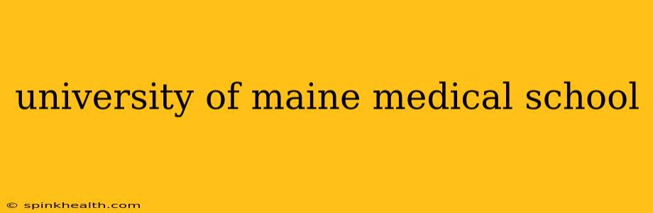 university of maine medical school