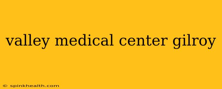 valley medical center gilroy