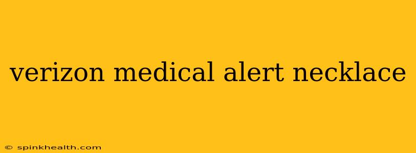 verizon medical alert necklace