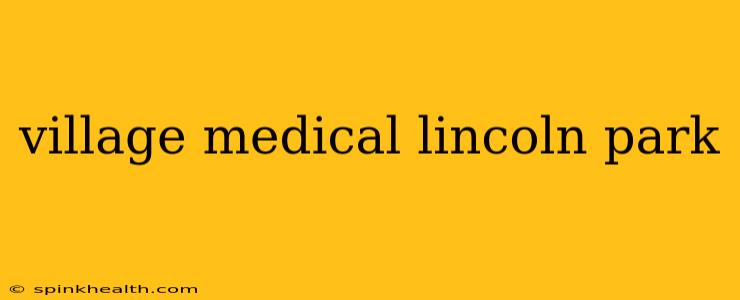village medical lincoln park
