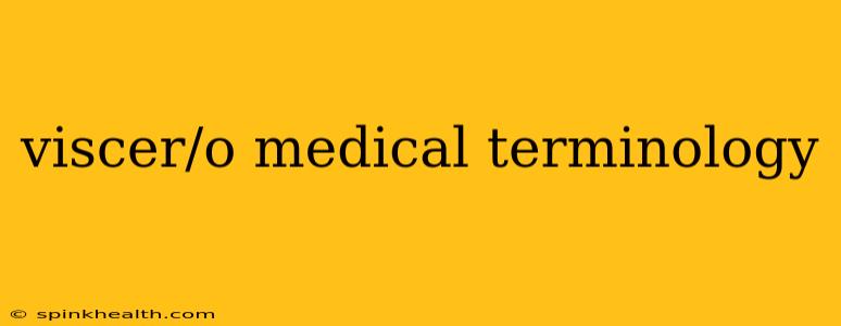 viscer/o medical terminology