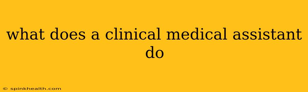 what does a clinical medical assistant do