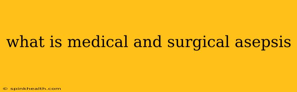 what is medical and surgical asepsis