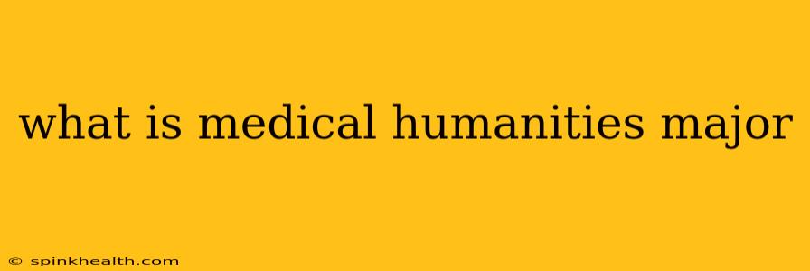 what is medical humanities major