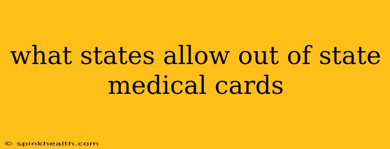 what states allow out of state medical cards