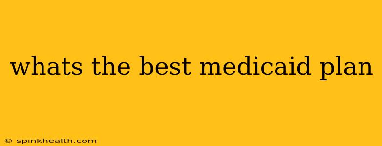 whats the best medicaid plan