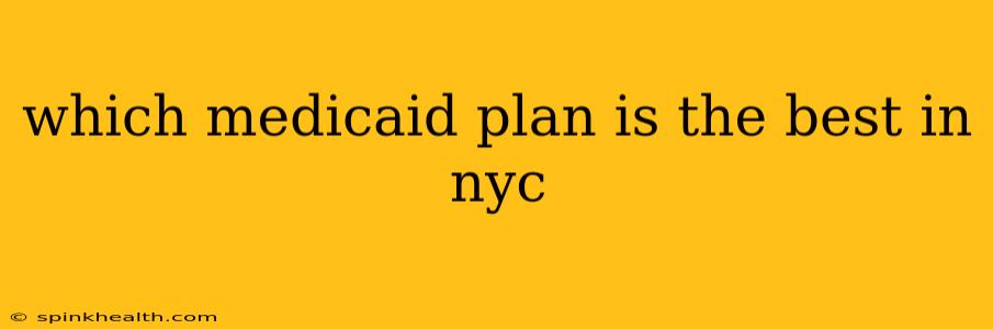 which medicaid plan is the best in nyc