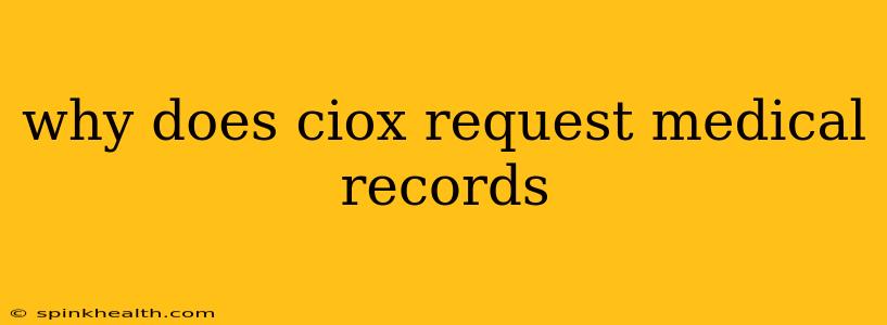 why does ciox request medical records