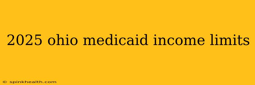 2025 ohio medicaid income limits