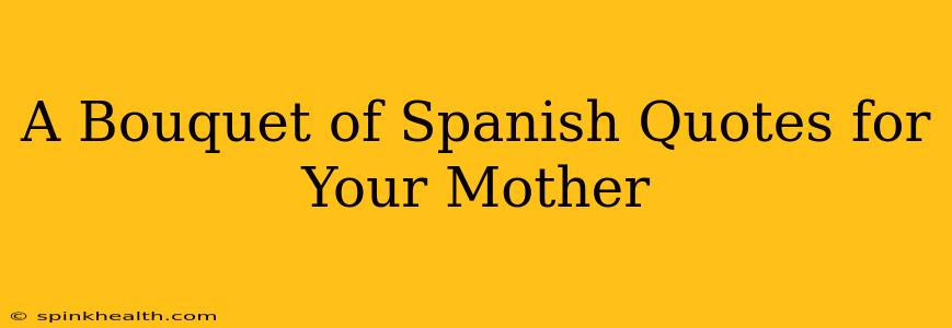 A Bouquet of Spanish Quotes for Your Mother