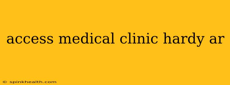 access medical clinic hardy ar