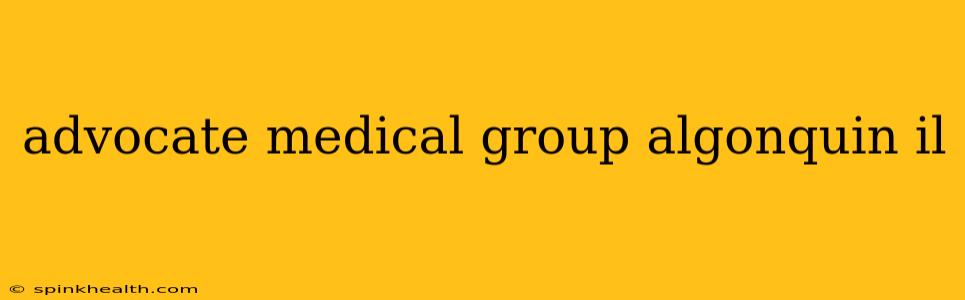 advocate medical group algonquin il