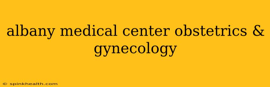 albany medical center obstetrics & gynecology