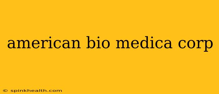 american bio medica corp