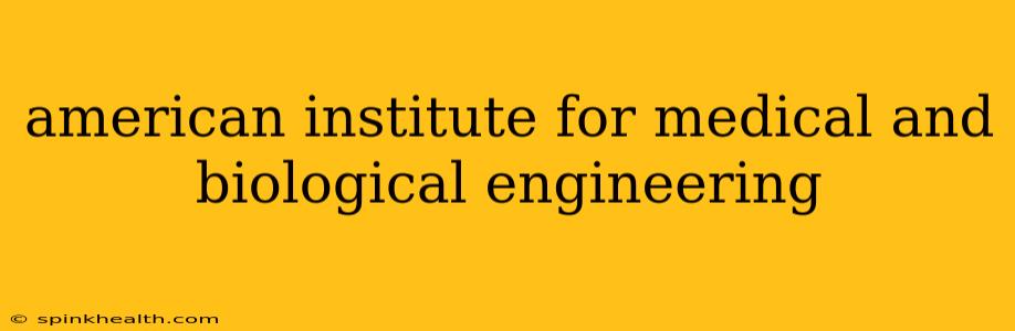 american institute for medical and biological engineering