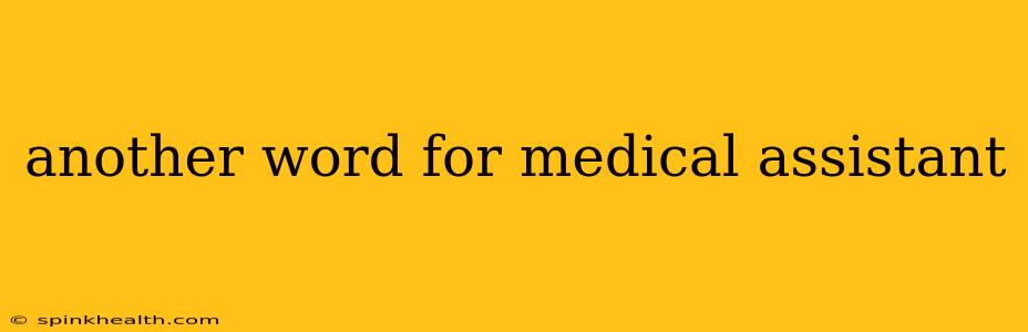 another word for medical assistant