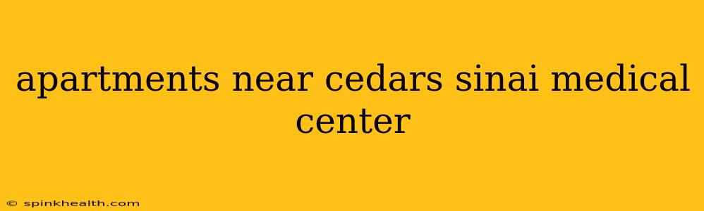 apartments near cedars sinai medical center