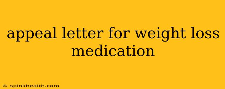 appeal letter for weight loss medication