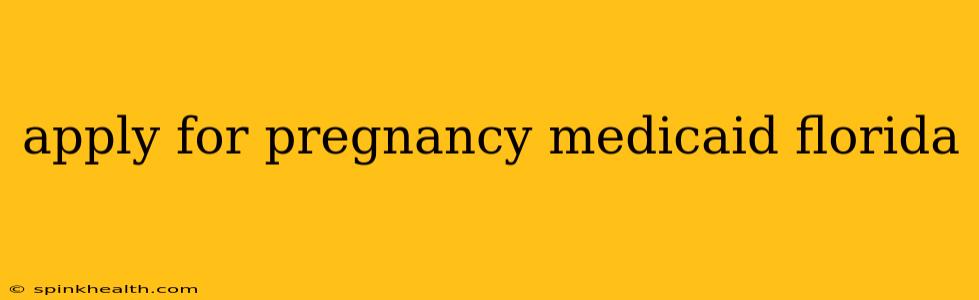 apply for pregnancy medicaid florida