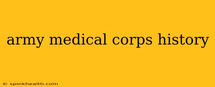 army medical corps history