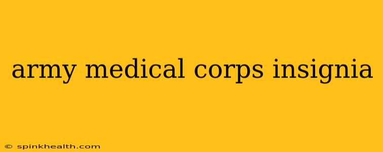 army medical corps insignia