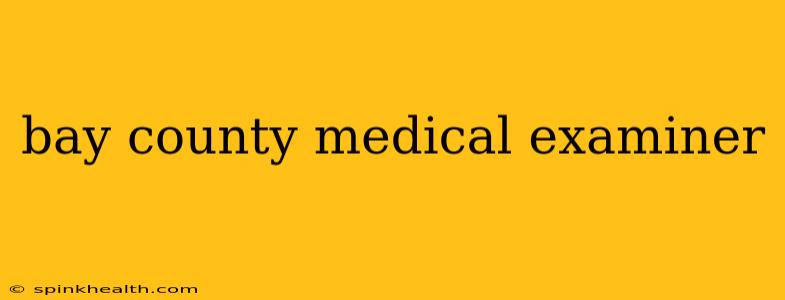 bay county medical examiner