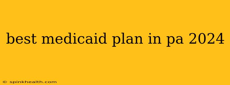 best medicaid plan in pa 2024
