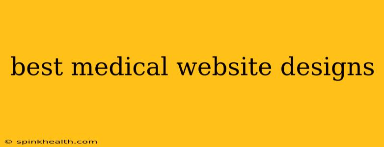 best medical website designs