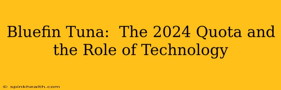 Bluefin Tuna:  The 2024 Quota and the Role of Technology