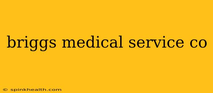 briggs medical service co
