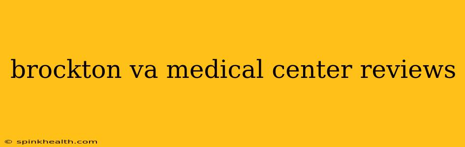 brockton va medical center reviews