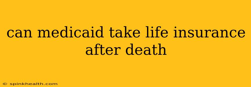 can medicaid take life insurance after death