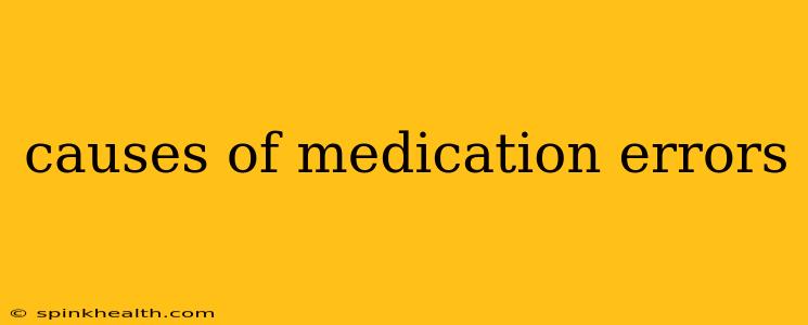 causes of medication errors