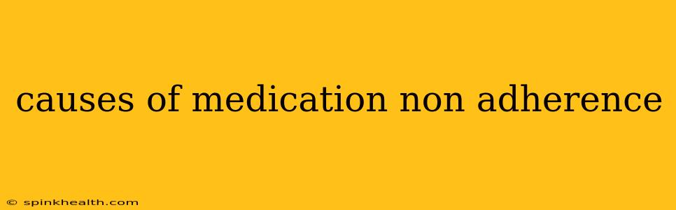 causes of medication non adherence