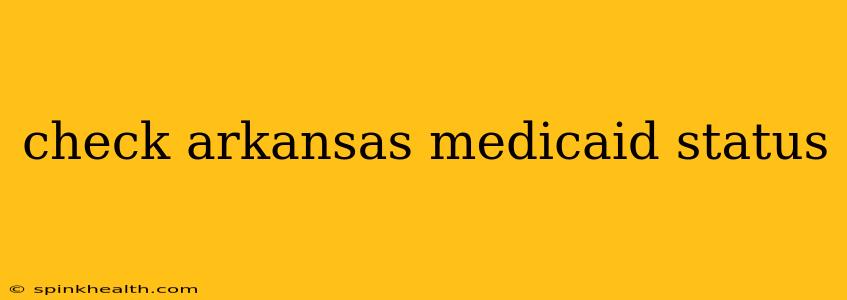 check arkansas medicaid status