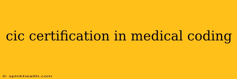 cic certification in medical coding