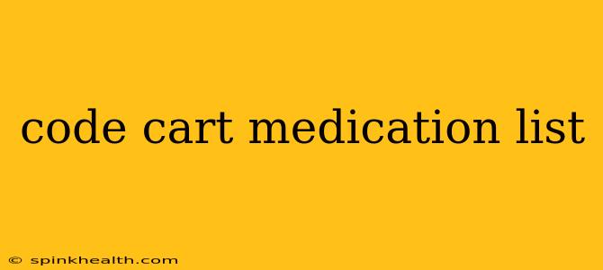 code cart medication list
