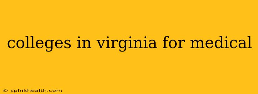 colleges in virginia for medical