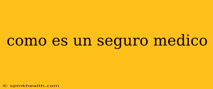 como es un seguro medico